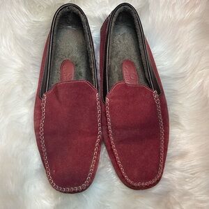 Cole Haan Red Suede Loafers for Men